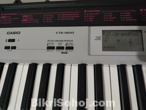 Casio (CTK-1500) used music keyboard for sale